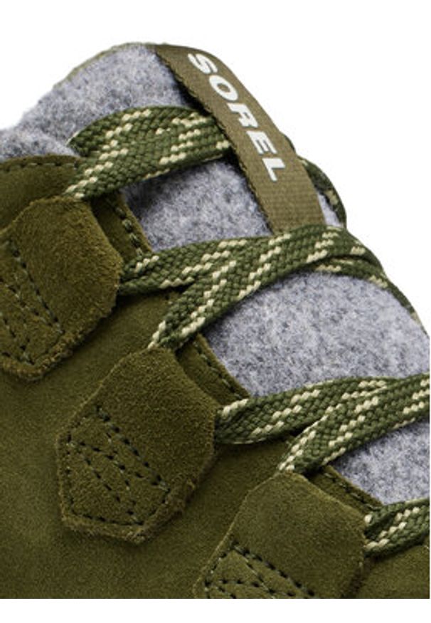 sorel - Sorel Sneakersy Kinetic™ Impact Caribou 2099121355 Zielony. Kolor: zielony. Materiał: zamsz, skóra