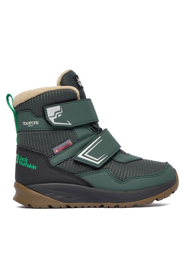 Śniegowce Jack Wolfskin. Kolor: zielony. Materiał: polar