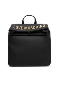 Love Moschino - LOVE MOSCHINO Plecak JC4306PP0NKD000A Czarny. Kolor: czarny. Materiał: skóra