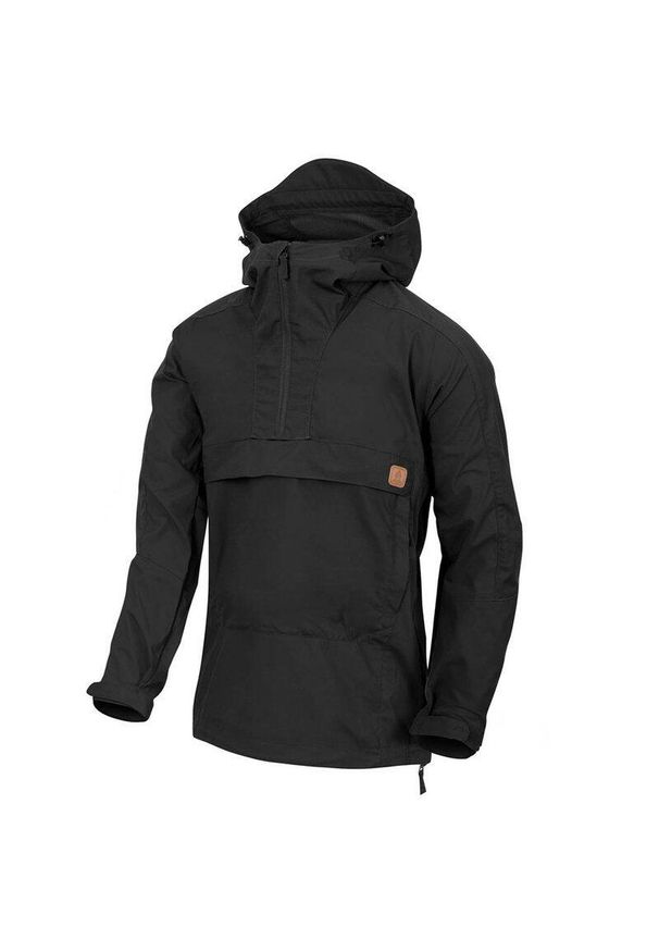 Kurtka turystyczna męska Anorak Helikon-Tex WOODSMAN® Czarna. Kolor: czarny