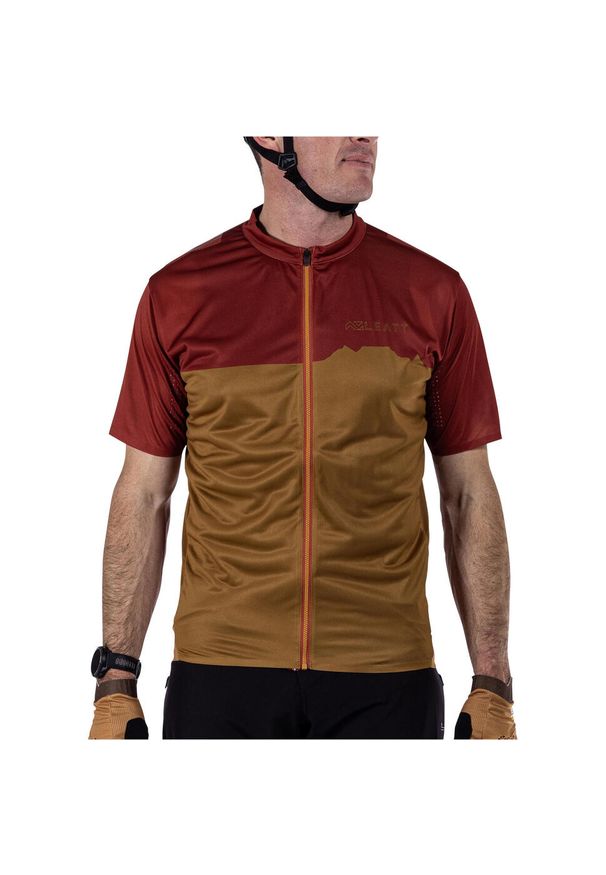 LEATT - Koszulka rowerowa męska Leatt Jersey MTB Trail 3.0. Kolor: czerwony. Materiał: jersey. Sport: kolarstwo