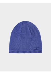 4f - 4F Czapka zimowa męska - granatowa M. Kolor: niebieski. Materiał: syntetyk, materiał. Sezon: zima. Styl: klasyczny, sportowy #1