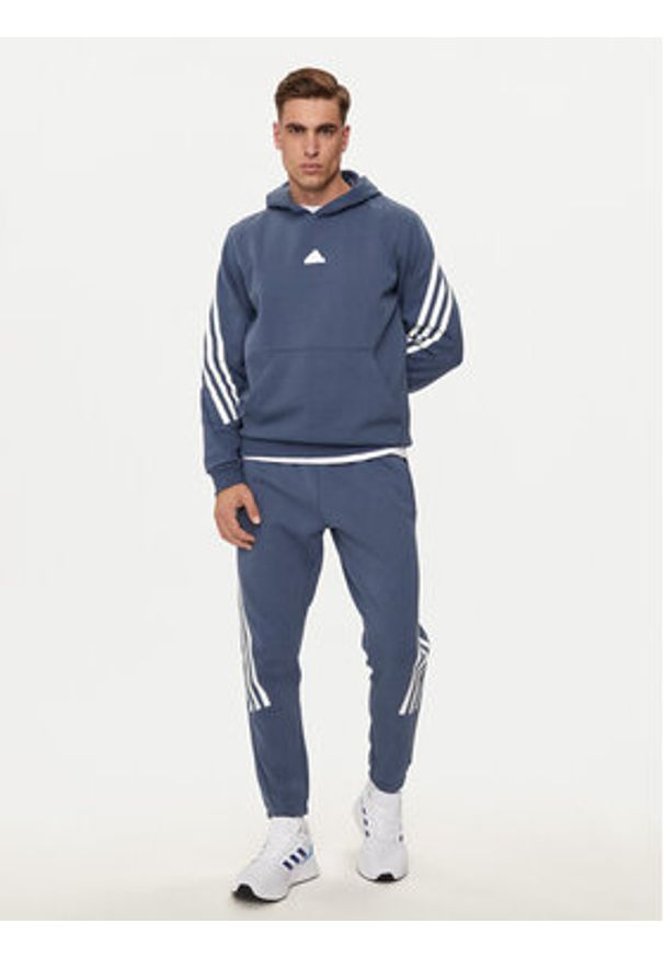 Adidas - adidas Bluza Future Icons 3-Stripes IR9224 Niebieski Regular Fit. Kolor: niebieski. Materiał: bawełna