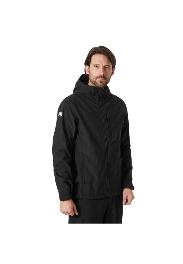 Kurtka softshell męska Helly Hansen Paramount Hooded Softshell Jkt. Typ kołnierza: kaptur. Kolor: czarny. Materiał: poliester, bawełna, softshell, elastan