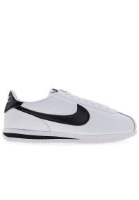 Buty męskie Nike Cortez Leather DM4044-105 - białe. Kolor: biały. Materiał: materiał, guma, skóra. Szerokość cholewki: normalna. Wzór: jodełka. Model: Nike Cortez #1