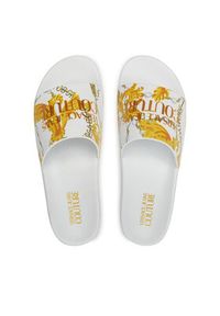 Versace Jeans Couture Klapki 77YA3SQ4 ZS834 Biały. Kolor: biały. Materiał: syntetyk #4