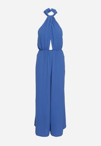 Born2be - Niebieski Kombinezon o Taliowanym Kroju Bez Rękawów Rivassina. Kolor: niebieski. Długość rękawa: bez rękawów. Długość: długie #6