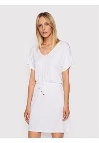 Emporio Armani Sukienka letnia 262720 2R315 00010 Biały Regular Fit. Kolor: biały. Materiał: wiskoza. Sezon: lato
