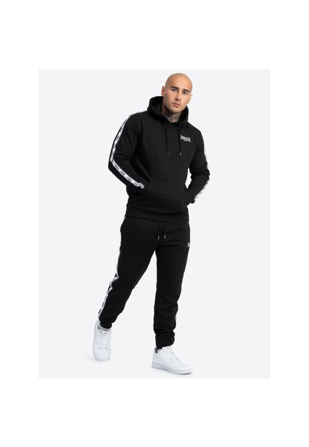 Dres z kapturem Lonsdale Agrylli. Kolor: wielokolorowy, biały, czarny. Materiał: dresówka