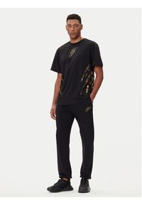 Plein Sport T-Shirt FAEC MTK8358 STE001N Czarny Loose Fit. Kolor: czarny. Materiał: bawełna. Styl: sportowy #3
