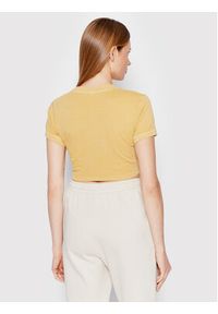 Reebok T-Shirt Natural Dye HK4969 Żółty Slim Fit. Kolor: żółty. Materiał: bawełna #3