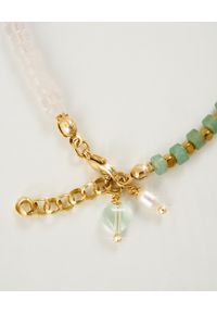 BONK IBIZA - Zielono-biała bransoletka z perłą Cara. Materiał: pozłacane. Kolor: biały. Kamień szlachetny: perła #2