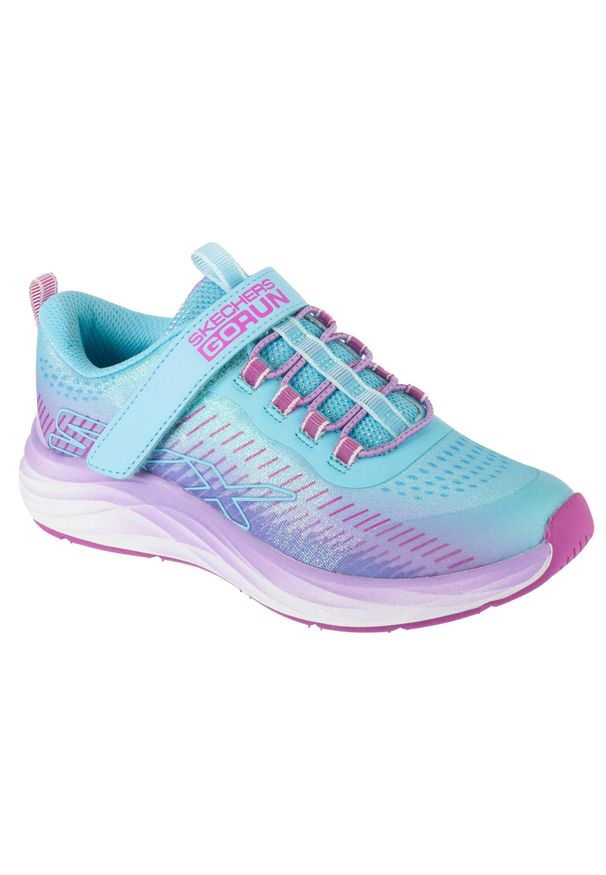 skechers - Buty sportowe Sneakersy dziewczęce, Go-Run Accelerate - Glitter S. Kolor: niebieski. Sport: bieganie
