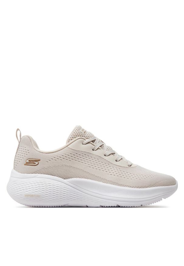 skechers - Skechers Sneakersy Bobs Infinity 117550/NAT Beżowy. Kolor: beżowy. Materiał: materiał