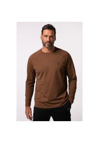 JAY-PI - Męska Koszula funkcyjna z długim rękawem FLEXNAMIC® trekkingowa QuickDry. Kolekcja: plus size. Kolor: beżowy. Materiał: elastan, poliester, materiał. Długość rękawa: długi rękaw. Długość: długie