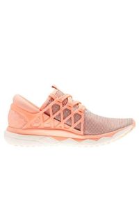 Buty do biegania damskie Reebok Floatride Run Flexw pomaranczowe,fioletowe. Zapięcie: sznurówki. Kolor: fioletowy, różowy, wielokolorowy. Materiał: syntetyk, tkanina, materiał. Szerokość cholewki: normalna. Sport: bieganie