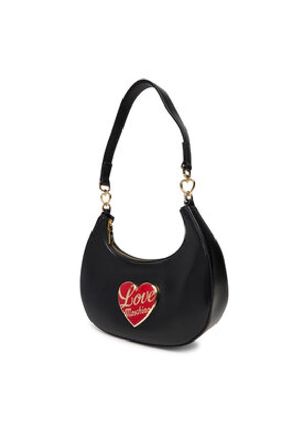 Love Moschino - LOVE MOSCHINO Torebka JC4183PP1NLP0000 Czarny. Kolor: czarny. Materiał: skórzane