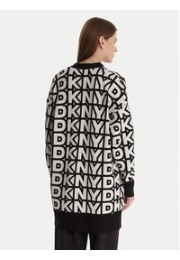 DKNY Kardigan P5MXAX88 Écru Relaxed Fit. Materiał: wiskoza #5