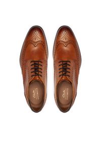 Clarks Półbuty Craftarlolimit 26171453 Brązowy. Kolor: brązowy. Materiał: skóra