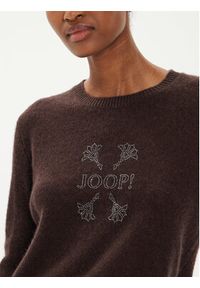 JOOP! Sweter 58 JW243KN323 30042809 Brązowy Loose Fit. Kolor: brązowy. Materiał: kaszmir