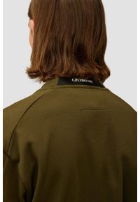 C.P. Company - C.P. COMPANY Zielona męska bluza Crew Neck, Rozmiar XXL. Kolor: zielony. Materiał: bawełna #3