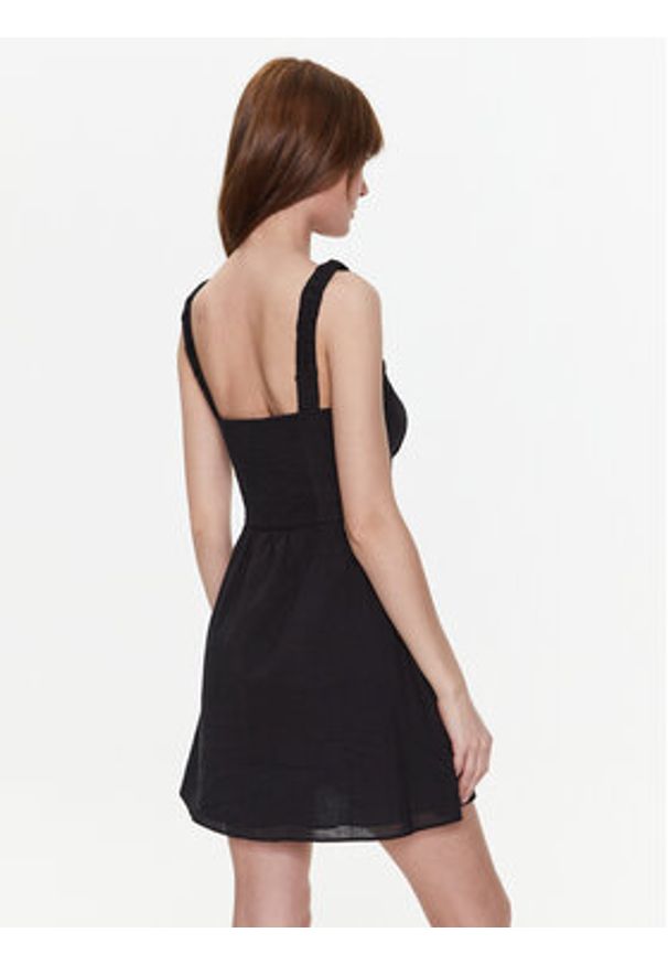 BDG Urban Outfitters Sukienka letnia BDG AZEALIA MINI 76476605 Czarny Basic Fit. Kolor: czarny. Materiał: bawełna. Sezon: lato. Długość: mini