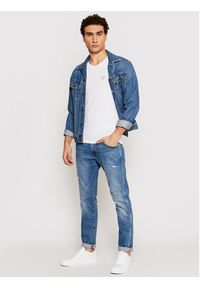 Guess T-Shirt U97M01 JR003 Biały Slim Fit. Kolor: biały. Materiał: bawełna #4