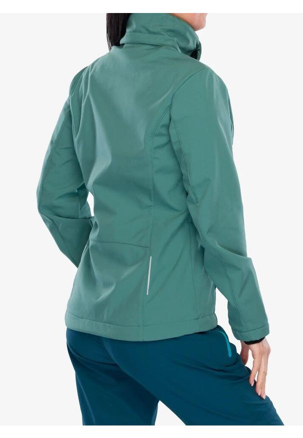 Kurtka softshell damska CMP Wilma Jacket Zip Hood. Kolor: zielony. Materiał: softshell