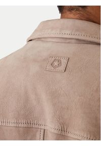Milestone Kurtka skórzana Valerio 612205 60790 Beżowy Regular Fit. Kolor: beżowy. Materiał: welur #2