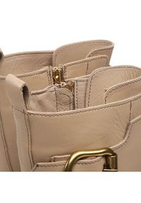 Gino Rossi Trapery 222FW105 Beżowy. Kolor: beżowy. Materiał: skóra #5