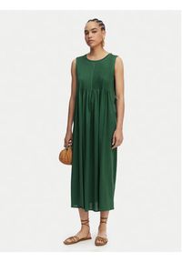 Weekend Max Mara Sukienka codzienna Ricordo 2615621022 Zielony Regular Fit. Okazja: na co dzień. Kolor: zielony. Materiał: bawełna. Typ sukienki: proste. Styl: casual #5