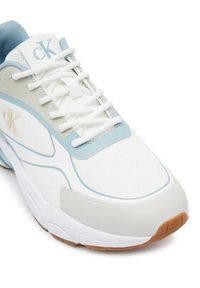 Calvin Klein Jeans Sneakersy Retro Tennis Knit Mg YW0YW01887 Biały. Kolor: biały. Materiał: materiał #3