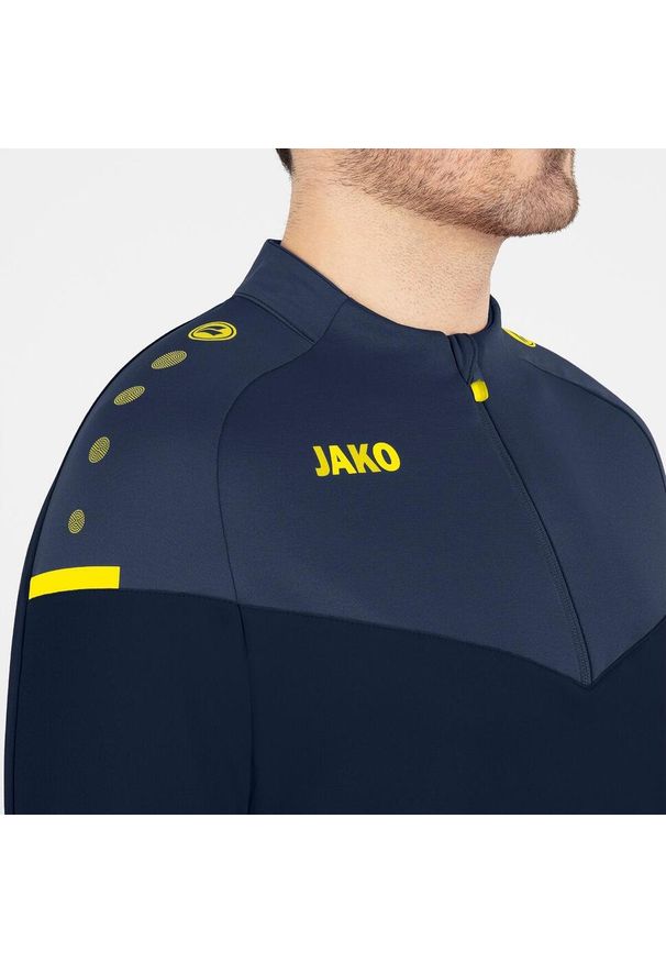 Bluza zapinana na zamek Jako Champ 2.0. Kolor: wielokolorowy, niebieski, żółty