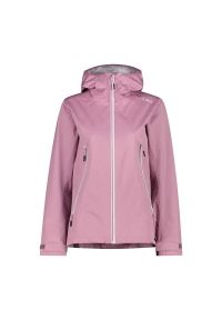 Kurtka przeciwdeszczowa damska z kapturem CMP Unlimitech. Typ kołnierza: kaptur. Kolor: różowy. Sport: turystyka piesza #1