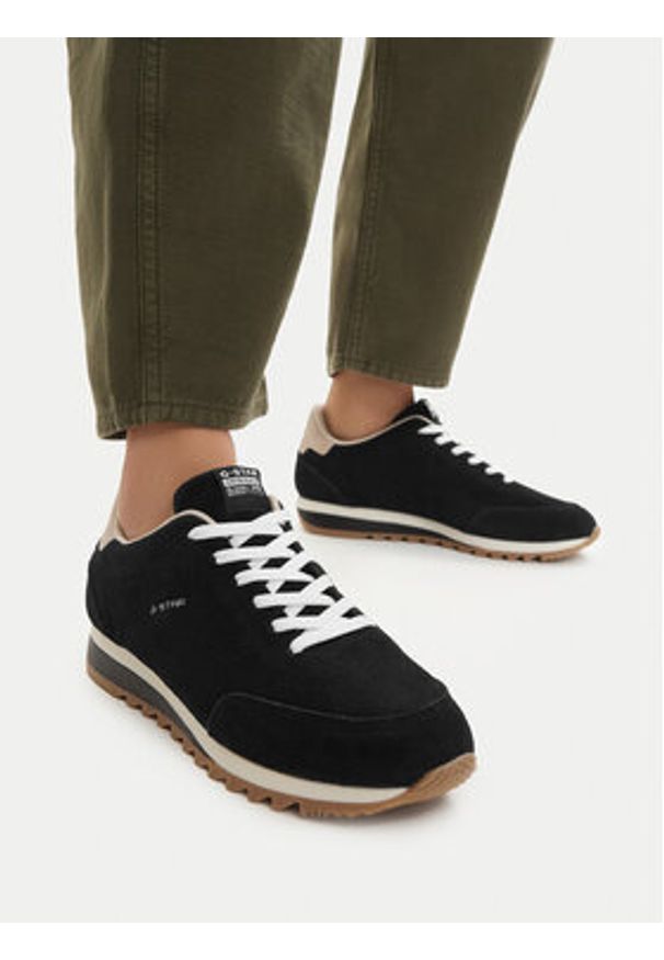 G-Star RAW - G-Star Raw Sneakersy CEO-25SCW160 Czarny. Kolor: czarny. Materiał: zamsz, skóra