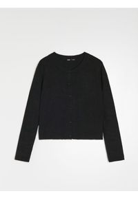 Sinsay - Sweter zapinany na guziki - czarny. Kolor: czarny