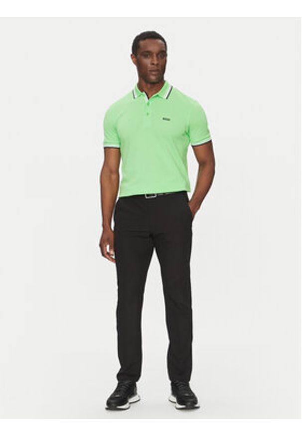 BOSS Polo Paddy 50469055 Zielony Regular Fit. Typ kołnierza: polo. Kolor: zielony. Materiał: bawełna