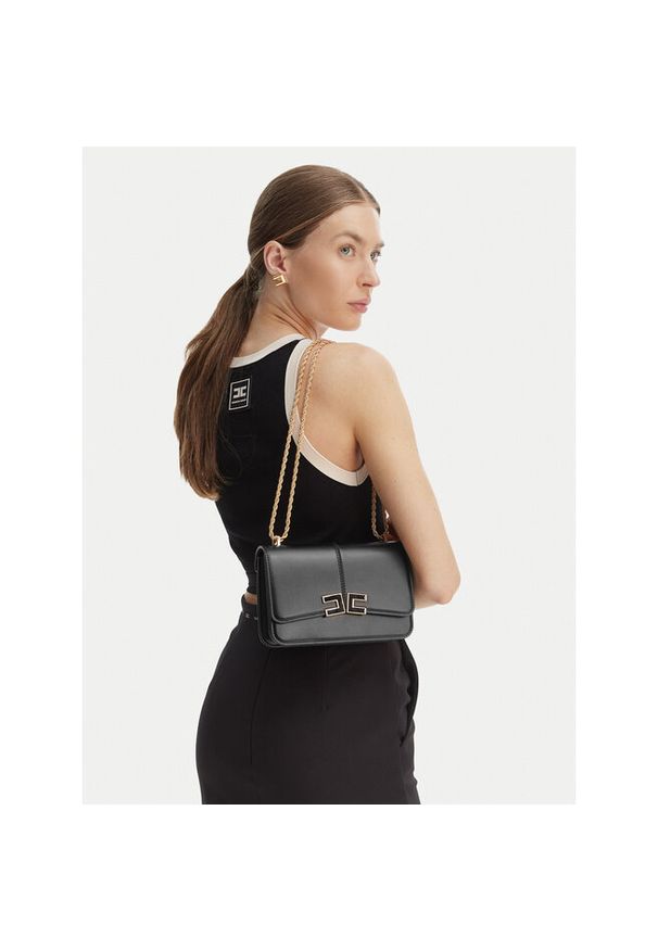 Torebka Elisabetta Franchi. Kolor: czarny