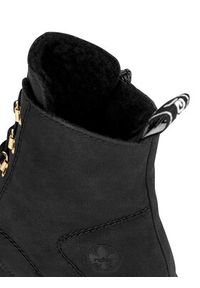 Rieker Trzewiki Y2422-00 Czarny. Kolor: czarny. Materiał: materiał #7