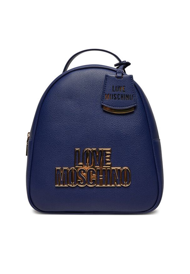 Love Moschino - LOVE MOSCHINO Plecak JC4338PP0LKO0750 Granatowy. Kolor: niebieski. Materiał: skóra