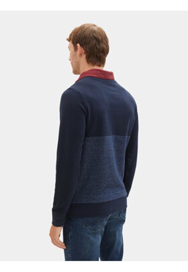 Tom Tailor Bluza 1037761 Granatowy Regular Fit. Kolor: niebieski. Materiał: bawełna