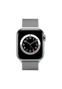 APPLE Watch 6 Cellular 40mm (Srebrny z bransoletą mediolańską w kolorze srebrnym). Rodzaj zegarka: smartwatch. Kolor: srebrny #2