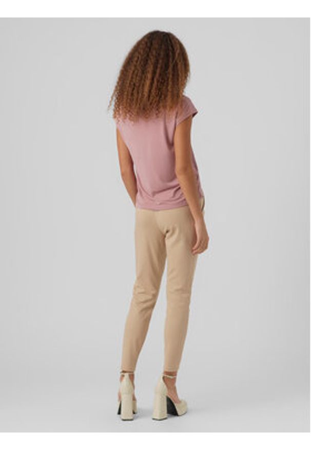 Vero Moda T-Shirt Filli 10247666 Różowy Regular Fit. Kolor: różowy. Materiał: syntetyk