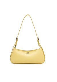 Calvin Klein Torebka Ck Small Shoulder Bag LV04F3170G Żółty. Kolor: żółty. Materiał: skórzane #5