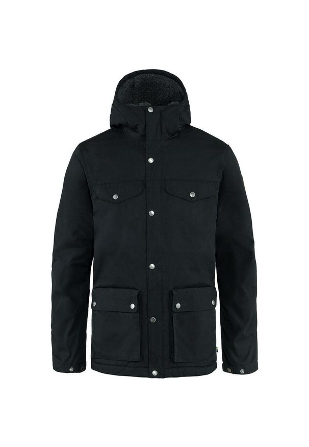 Fjällräven - Kurtka zimowa męska Fjallraven Greenland Winter Jacket. Kolor: wielokolorowy, czarny, szary. Sezon: zima