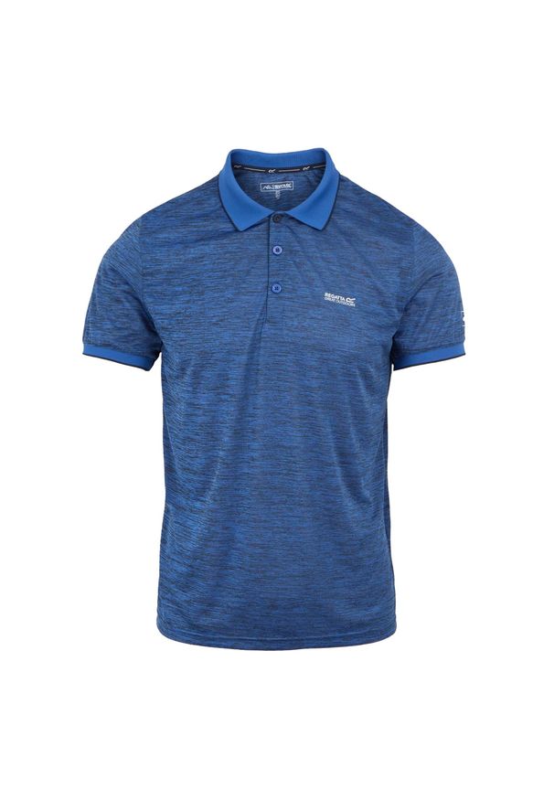 Regatta - Męska Koszulka Polo Remex II. Typ kołnierza: polo. Kolor: niebieski, wielokolorowy, zielony