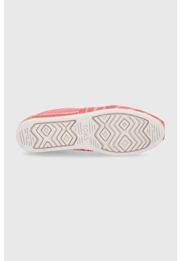Toms Espadryle Alpargata kolor czerwony. Kolor: czerwony. Materiał: materiał