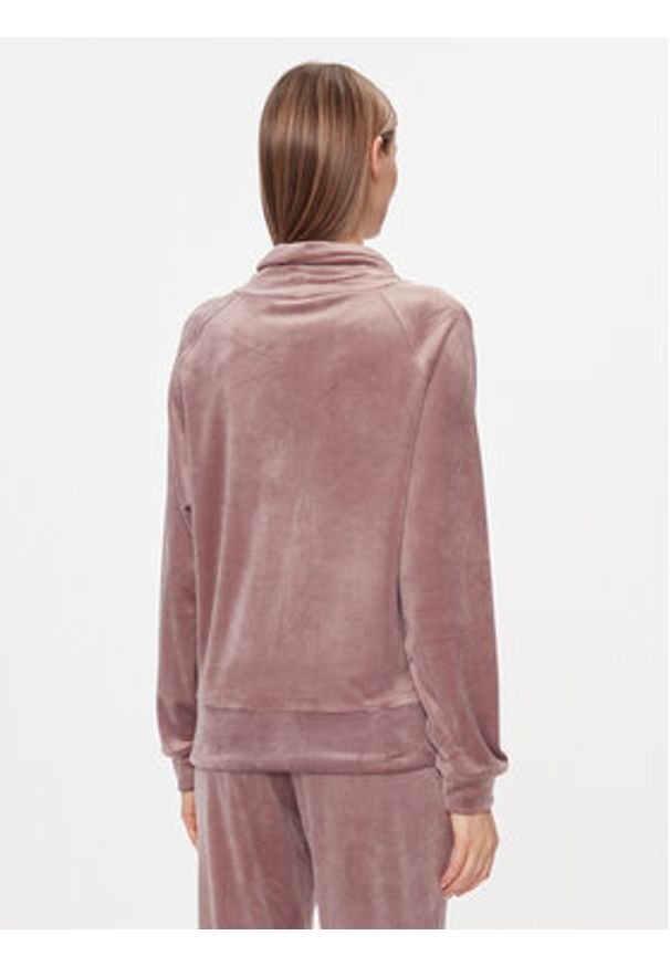 Triumph Bluza Cozy Comfort Velour Sweater 10216547 Brązowy Regular Fit. Kolor: brązowy. Materiał: welur