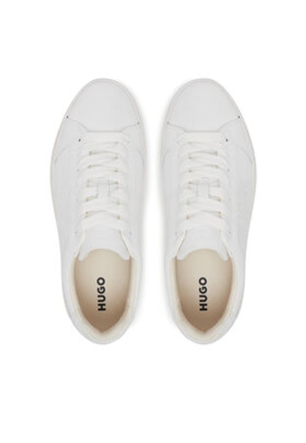 Hugo - HUGO Sneakersy Morrie 50548192 Biały. Kolor: biały. Materiał: skóra