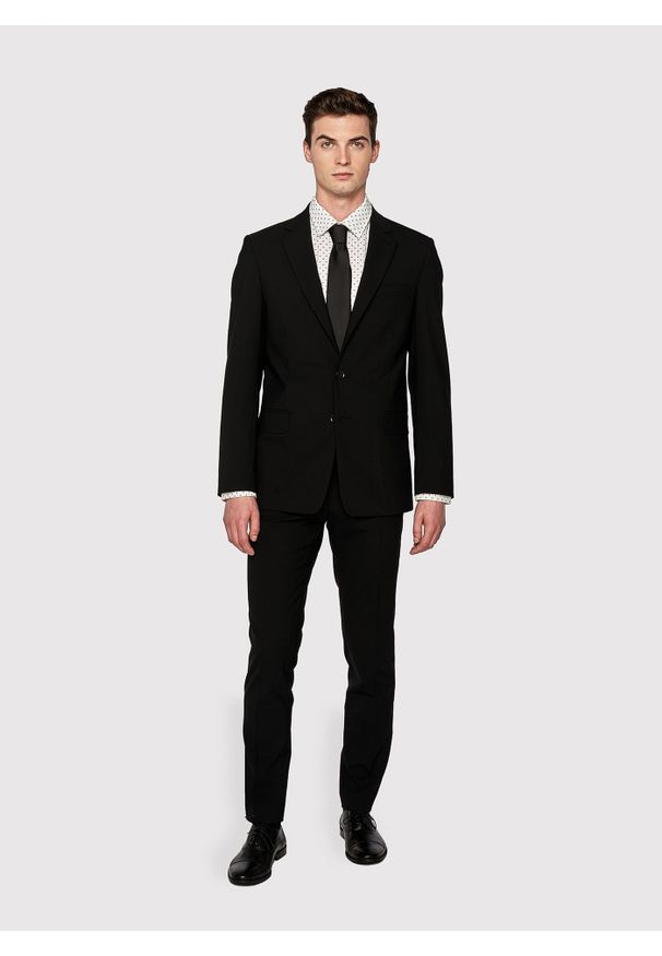 Pako Lorente - PAKO LORENTE – Marynarka garniturowa w kolorze czarnym. Kolor: czarny. Materiał: wełna. Styl: klasyczny